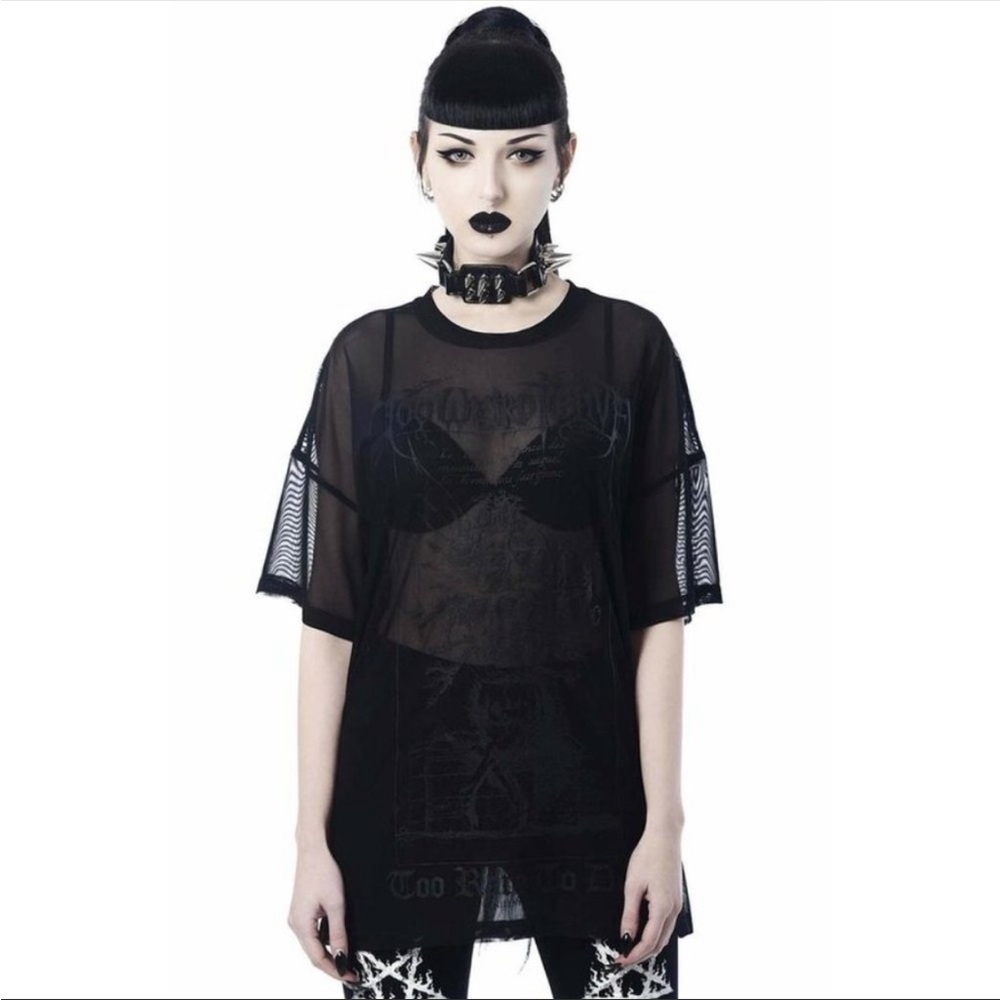 Oversized Mesh Top